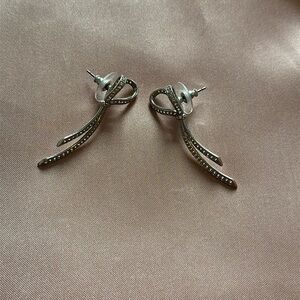 Kate Spade Silver Bow Earrings